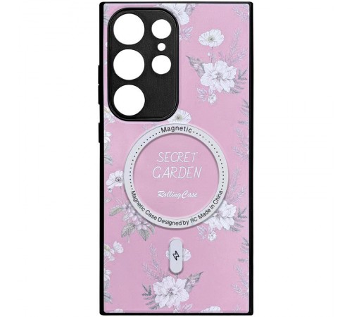 TPU+PC чохол Secret Garden with MagFit для Samsung Galaxy S24 Ultra Pink TPU+PC чохол Secret Garden with MagFit для Samsung Galaxy S24 Ultra Pink