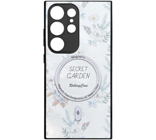 TPU+PC чохол Secret Garden with MagFit для Samsung Galaxy S24 Ultra White TPU+PC чохол Secret Garden with MagFit для Samsung Galaxy S24 Ultra White