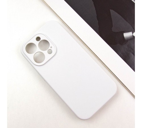 Чохол Silicone Case Full Camera Protective (AA) NO LOGO для Apple iPhone 16 Pro Max (6.9") Білий / White