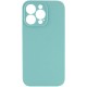 Чохол Silicone Case Full Camera Protective (AA) NO LOGO для Apple iPhone 16 Pro Max (6.9") Бірюзовий / Marine Green
