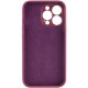 Чохол Silicone Case Full Camera Protective (AA) NO LOGO для Apple iPhone 16 Pro Max (6.9") Бордовий / Plum