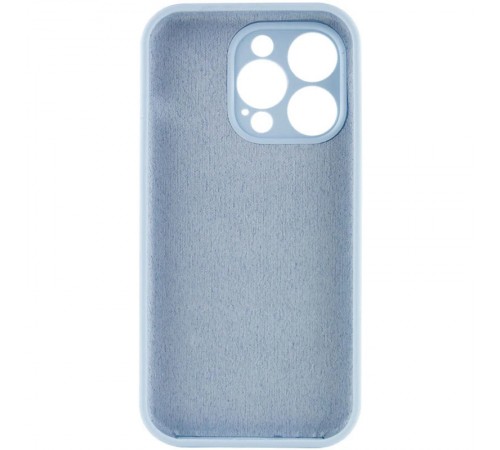 Чохол Silicone Case Full Camera Protective (AA) NO LOGO для Apple iPhone 16 Pro Max (6.9") Блакитний / Sweet Blue