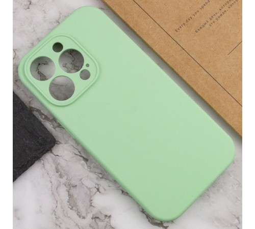 Чохол Silicone Case Full Camera Protective (AA) NO LOGO для Apple iPhone 16 Pro Max (6.9") Зелений / Pistachio Чохол Silicone Case Full Camera Protective (AA) NO LOGO для Apple iPhone 16 Pro Max (6.9") Зелений / Pistachio