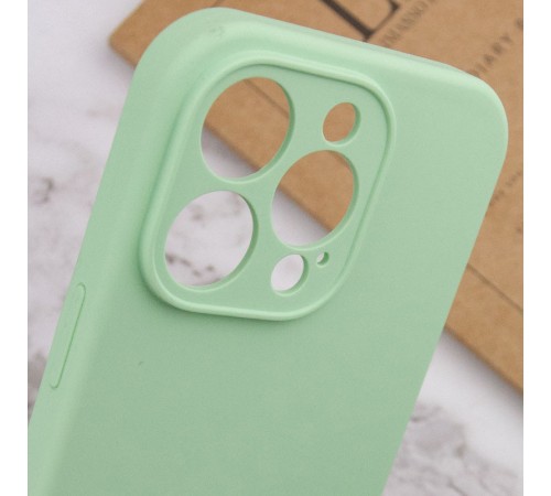 Чохол Silicone Case Full Camera Protective (AA) NO LOGO для Apple iPhone 16 Pro Max (6.9") Зелений / Pistachio Чохол Silicone Case Full Camera Protective (AA) NO LOGO для Apple iPhone 16 Pro Max (6.9") Зелений / Pistachio