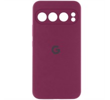 Чохол Silicone Cover Lakshmi Full Camera (AAA) with Logo для Google Pixel 9 Pro XL Бордовий / Plum