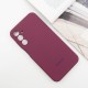 Чохол Silicone Cover Lakshmi Full Camera (AAA) with Logo для Samsung Galaxy A16 4G/5G Бордовий / Plum