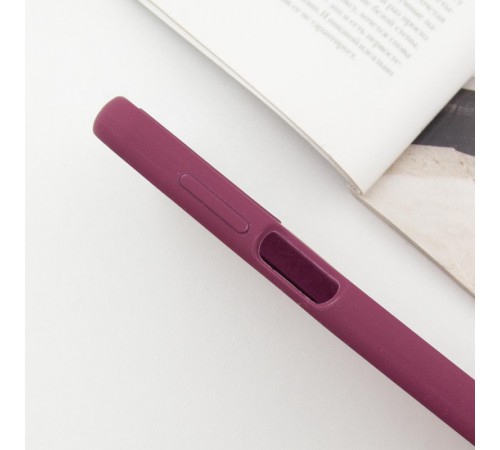 Чохол Silicone Cover Lakshmi Full Camera (AAA) with Logo для Samsung Galaxy A16 4G/5G Бордовий / Plum