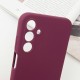 Чохол Silicone Cover Lakshmi Full Camera (AAA) with Logo для Samsung Galaxy A16 4G/5G Бордовий / Plum