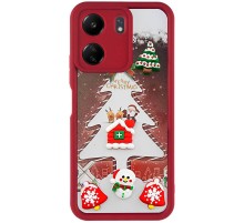 Чохол TPU Christmas Toys для Xiaomi Redmi 13C / Poco C65 Red