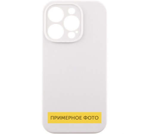 Чохол Silicone Case Full Camera Protective (AA) NO LOGO для Apple iPhone 16 (6.1") Білий / White