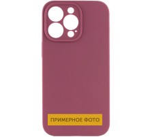 Чохол Silicone Case Full Camera Protective (AA) NO LOGO для Apple iPhone 16 (6.1") Бордовий / Plum