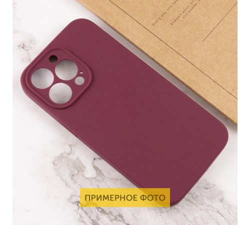 Чохол Silicone Case Full Camera Protective (AA) NO LOGO для Apple iPhone 16 (6.1") Бордовий / Plum
