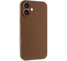 Чохол Silk Full Camera Protective (AA) NO LOGO для Apple iPhone 16 (6.1") Коричневий / Brown