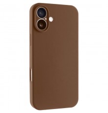 Чохол Silk Full Camera Protective (AA) NO LOGO для Apple iPhone 16 (6.1") Коричневий / Brown