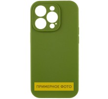 Чохол Silicone Case Full Camera Protective (AA) NO LOGO для Apple iPhone 16 (6.1") Зелений / Dark Olive