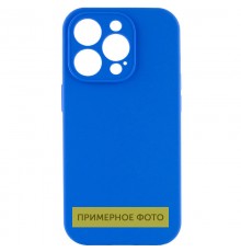 Чохол Silicone Case Full Camera Protective (AA) NO LOGO для Apple iPhone 16 Plus (6.7") Синій / Capri Blue