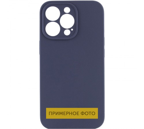 Чохол Silicone Case Full Camera Protective (AA) NO LOGO для Apple iPhone 16 Plus (6.7") Темно-синій / Midnight blue