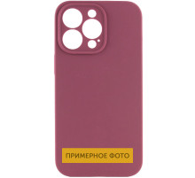 Чохол Silicone Case Full Camera Protective (AA) NO LOGO для Apple iPhone 16 Plus (6.7") Бордовий / Plum