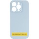 Чохол Silicone Case Full Camera Protective (AA) NO LOGO для Apple iPhone 16 Plus (6.7") Блакитний / Sweet Blue