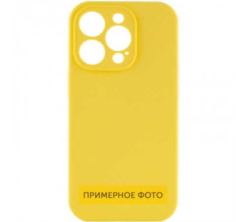 Чохол Silicone Case Full Camera Protective (AA) NO LOGO для Apple iPhone 16 Plus (6.7") Жовтий / Yellow Чохол Silicone Case Full Camera Protective (AA) NO LOGO для Apple iPhone 16 Plus (6.7") Жовтий / Yellow