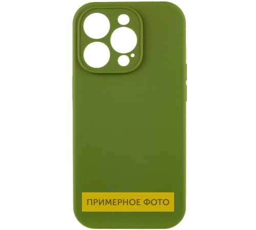 Чохол Silicone Case Full Camera Protective (AA) NO LOGO для Apple iPhone 16 Plus (6.7") Зелений / Dark Olive Чохол Silicone Case Full Camera Protective (AA) NO LOGO для Apple iPhone 16 Plus (6.7") Зелений / Dark Olive