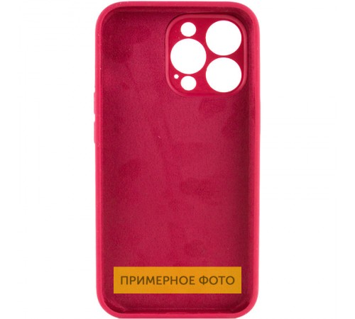 Чохол Silicone Case Full Camera Protective (AA) NO LOGO для Apple iPhone 16 Plus (6.7") Червоний / Rose Red
