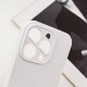 Чохол Silicone Case Full Camera Protective (AA) NO LOGO для Apple iPhone 16 Pro (6.3") Білий / White