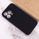 Чохол Silicone Case Full Camera Protective (AA) NO LOGO для Apple iPhone 16 Pro (6.3") Чорний / Black