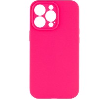 Чохол Silicone Case Full Camera Protective (AA) NO LOGO для Apple iPhone 16 Pro (6.3") Рожевий / Barbie pink