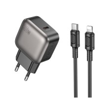 МЗП Borofone BAS53A Absolute PD20W (1USB-C) + кабель Type-C to Lightning Black