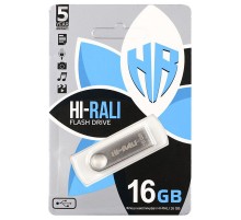 Флеш накопичувач USB 3.0 Hi-Rali Shuttle 16 GB Срібна серія Срібний