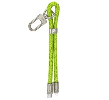 Дата кабель-шнурок Hoco GH5 Elegant Type-C to Lightning (0.21m) Fluorescent Green