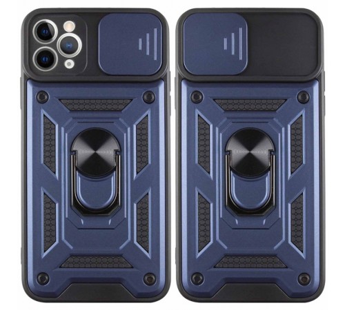 Ударостійкий чохол Camshield Serge Ring для Apple iPhone 13 Pro Max (6.7") Синій Ударостійкий чохол Camshield Serge Ring для Apple iPhone 13 Pro Max (6.7") Синій