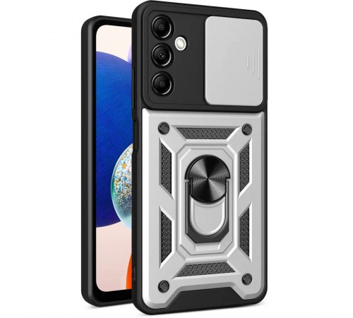 Ударостійкий чохол Camshield Serge Ring для Samsung Galaxy A16 4G/5G Срібний Ударостійкий чохол Camshield Serge Ring для Samsung Galaxy A16 4G/5G Срібний