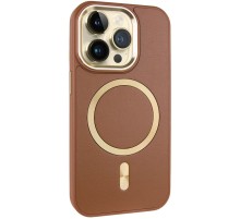Шкіряний чохол SnapCase with MagSafe для Apple iPhone 12 Pro / 12 (6.1") Brown