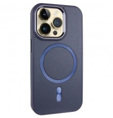 Шкіряний чохол SnapCase with MagSafe для Apple iPhone 14 Pro (6.1") Dark Blue
