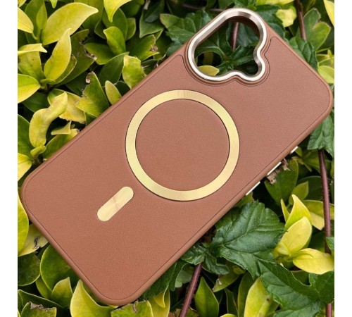 Шкіряний чохол SnapCase with MagSafe для Apple iPhone 16 (6.1") Brown Шкіряний чохол SnapCase with MagSafe для Apple iPhone 16 (6.1") Brown