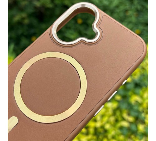 Шкіряний чохол SnapCase with MagSafe для Apple iPhone 16 (6.1") Brown Шкіряний чохол SnapCase with MagSafe для Apple iPhone 16 (6.1") Brown
