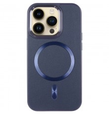 Шкіряний чохол SnapCase with MagSafe для Apple iPhone 16 Pro Max (6.9") Dark Blue