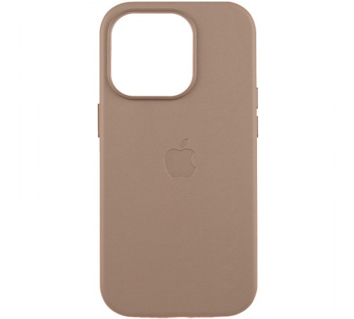 Шкіряний чохол Leather Case (AAA) with MagSafe and Animation для Apple iPhone 16 Pro (6.3") Taupe Шкіряний чохол Leather Case (AAA) with MagSafe and Animation для Apple iPhone 16 Pro (6.3") Taupe