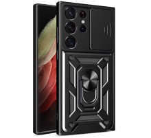Ударостійкий чохол Camshield Serge Ring для Samsung Galaxy S25 Ultra Чорний