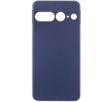 Чохол TPU GETMAN Liquid Silk Full Camera для Google Pixel 7 Pro Синій / Midnight Blue