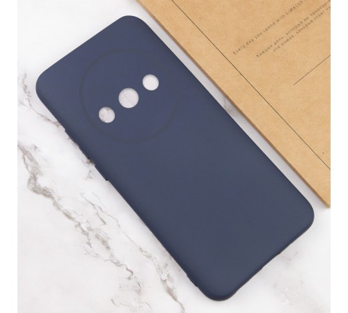 Чохол TPU GETMAN Liquid Silk Full Camera для Xiaomi Redmi A3 Синій / Midnight Blue Чохол TPU GETMAN Liquid Silk Full Camera для Xiaomi Redmi A3 Синій / Midnight Blue