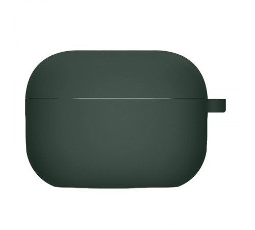 Силіконовий футляр з мікрофіброю для навушників Airpods 4 Зелений / Dark green Силіконовий футляр з мікрофіброю для навушників Airpods 4 Зелений / Dark green