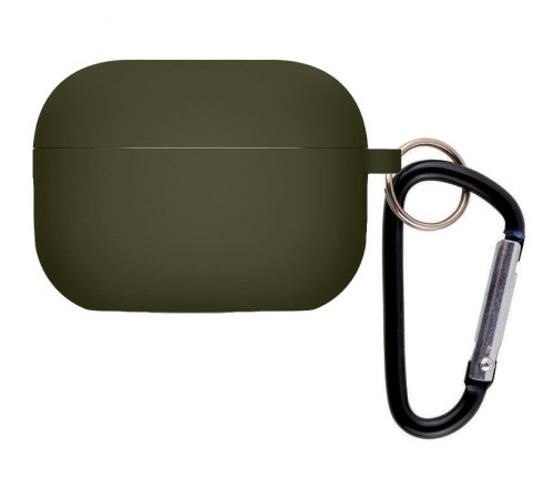 Силіконовий футляр з мікрофіброю для навушників Airpods 4 Зелений / Dark Olive Силіконовий футляр з мікрофіброю для навушників Airpods 4 Зелений / Dark Olive