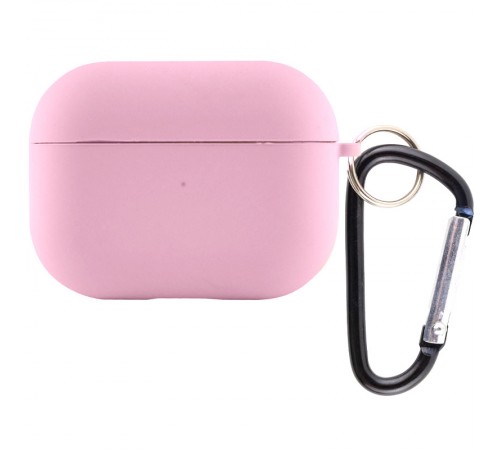 Силіконовий футляр з мікрофіброю для навушників Airpods 4 Рожевий / Light pink Силіконовий футляр з мікрофіброю для навушників Airpods 4 Рожевий / Light pink