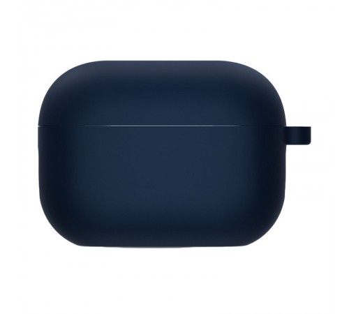 Силіконовий футляр з мікрофіброю для навушників Airpods 4 Синій / Midnight blue Силіконовий футляр з мікрофіброю для навушників Airpods 4 Синій / Midnight blue