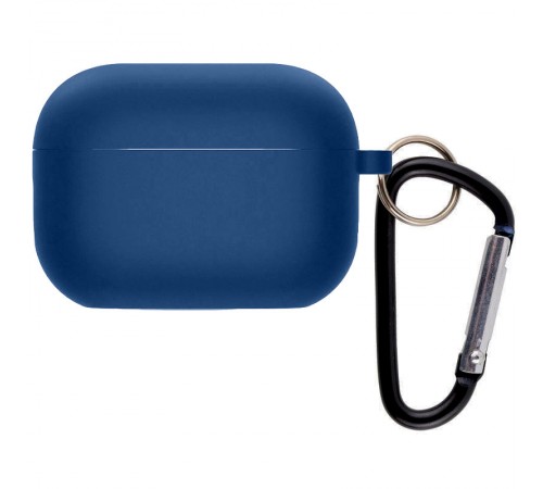 Силіконовий футляр з мікрофіброю для навушників Airpods 4 Синій / Navy blue Силіконовий футляр з мікрофіброю для навушників Airpods 4 Синій / Navy blue