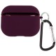 Силіконовий футляр з мікрофіброю для навушників Airpods 4 Фіолетовий / Deep Purple