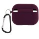 Силіконовий футляр з мікрофіброю для навушників Airpods 4 Фіолетовий / Deep Purple